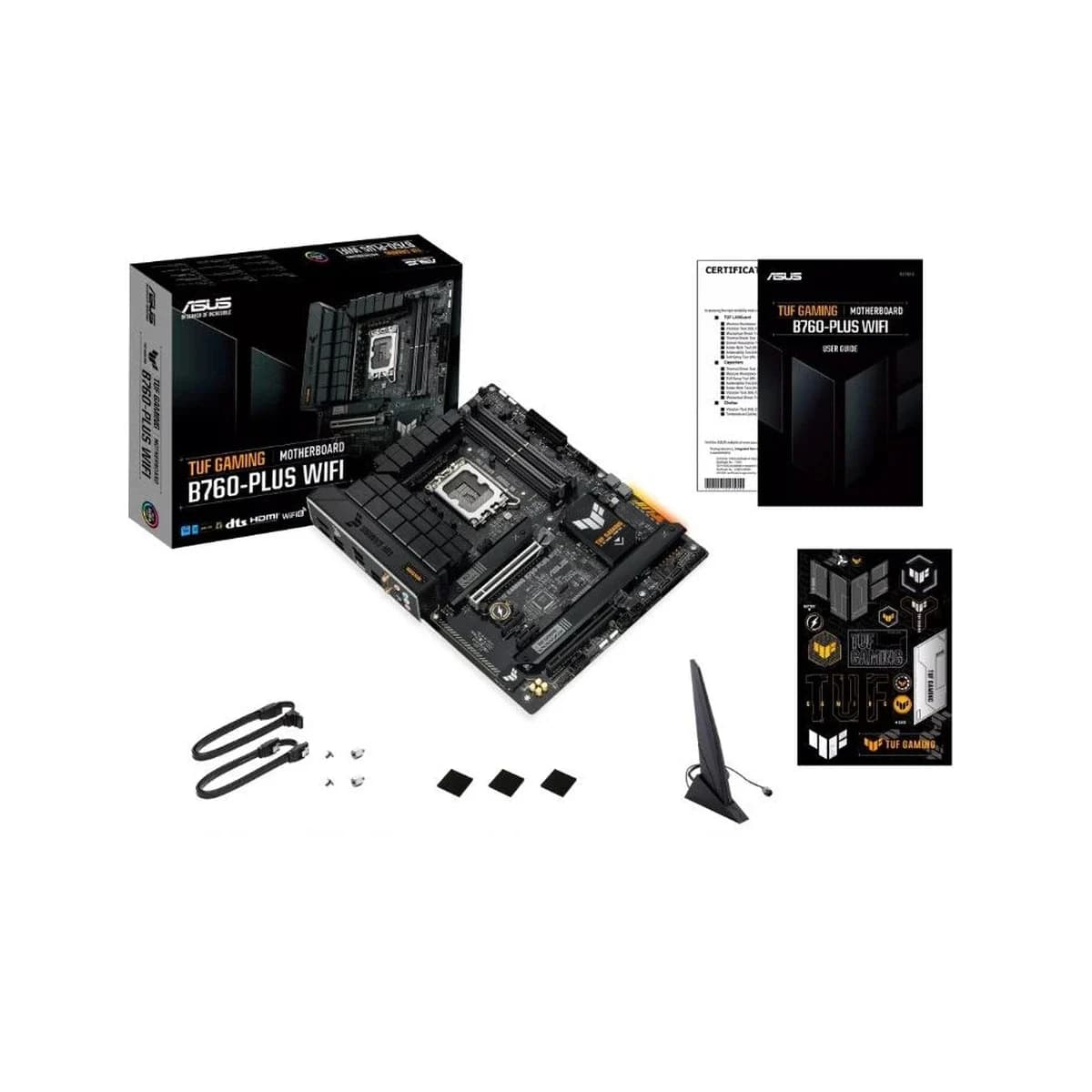 ASUS TUF GAMING B760-PLUS WIFI Intel B760;LGA 1700,4xDDR5 HDMI,DP;RAID;2.5Gb LAN;Wi-Fi 6E;ATX