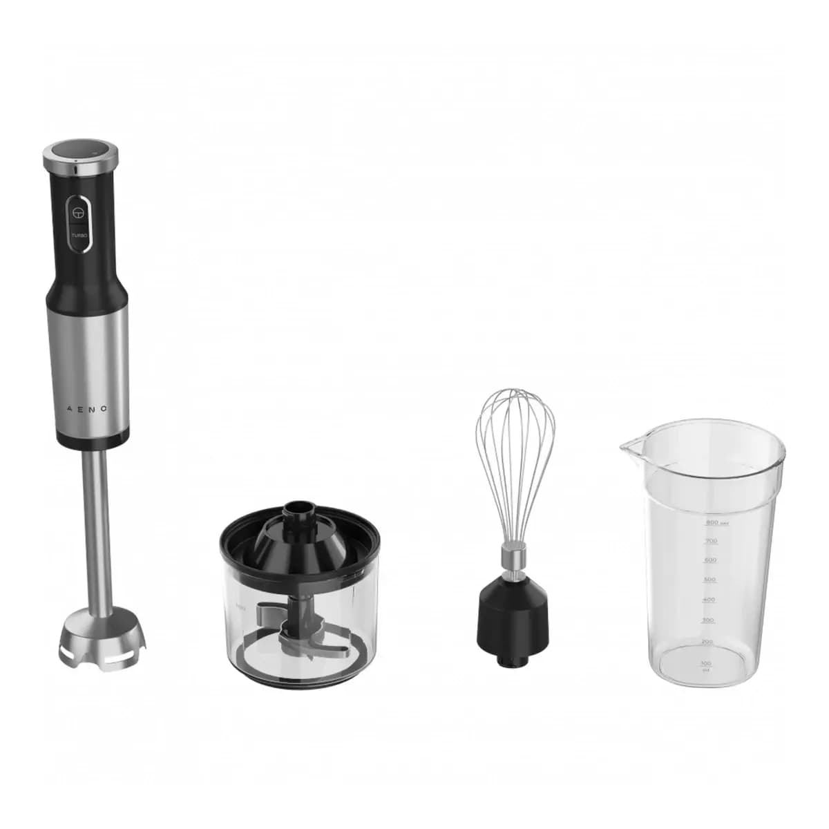 AENO Ručni Blender Tiger Teeth Cutter, 1200W, Food Processor, Turbo Speed, Crni