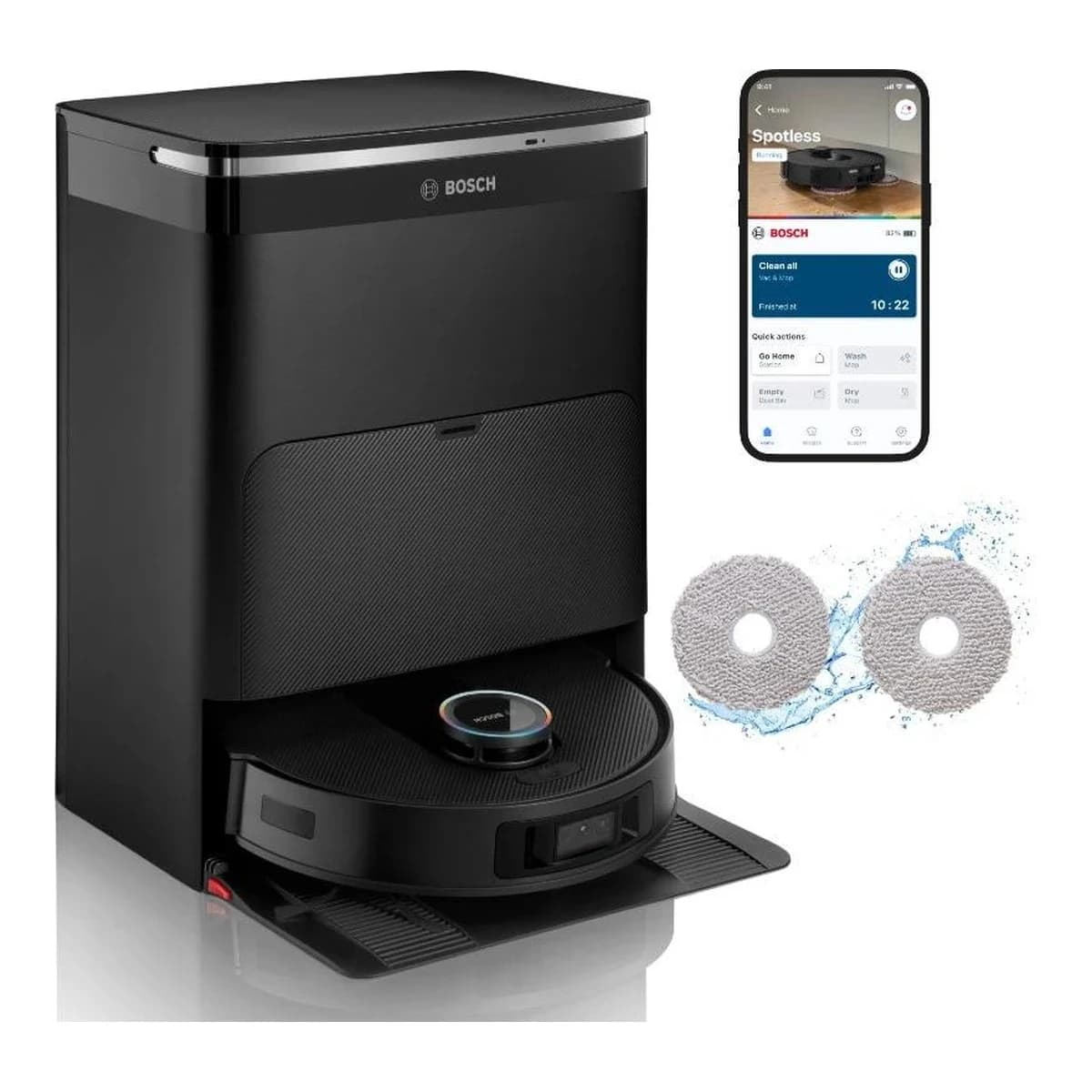 BOSCH Robotski UsisivačSpotless MAX Cam, 11.000 Pa360 LiDAR navigacija