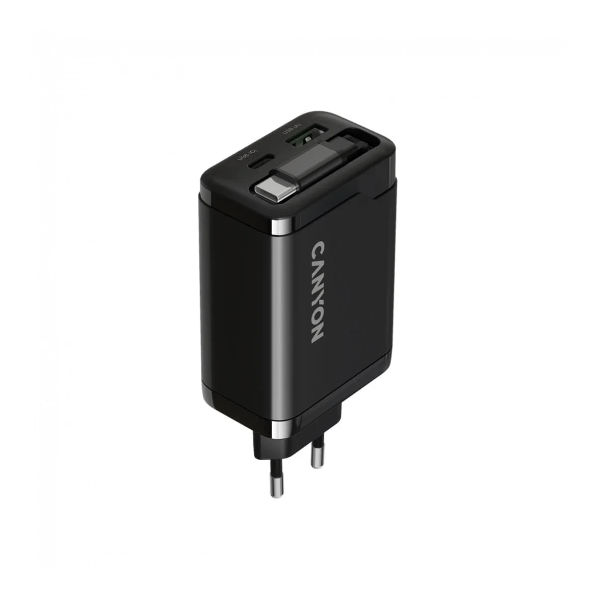 Canyon OnCharge 65RC Punjač 65W USB C PD QC Crni
