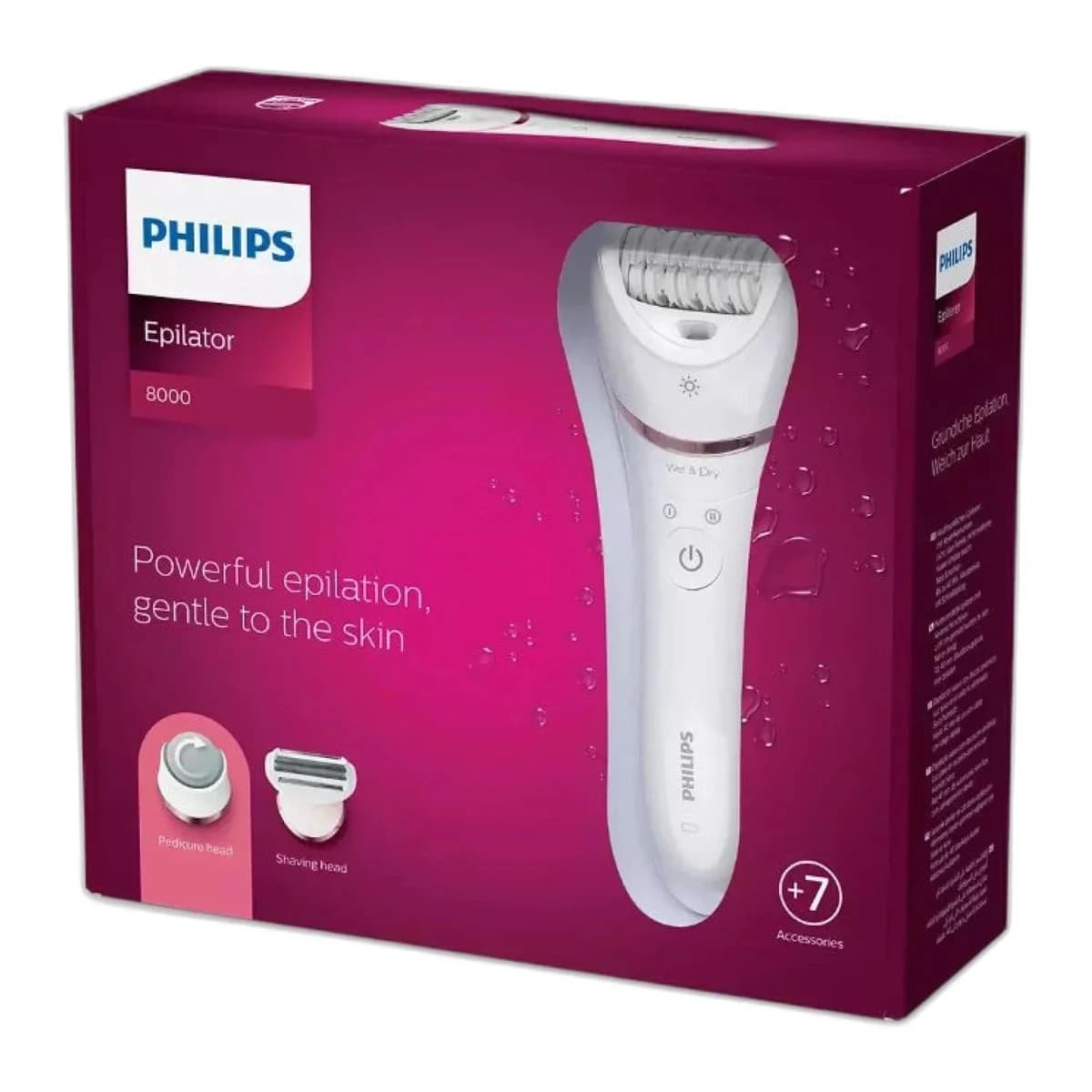 PHILIPS Epilator BRE73010 Wet & Dry sa 7 dodataka za tijelo