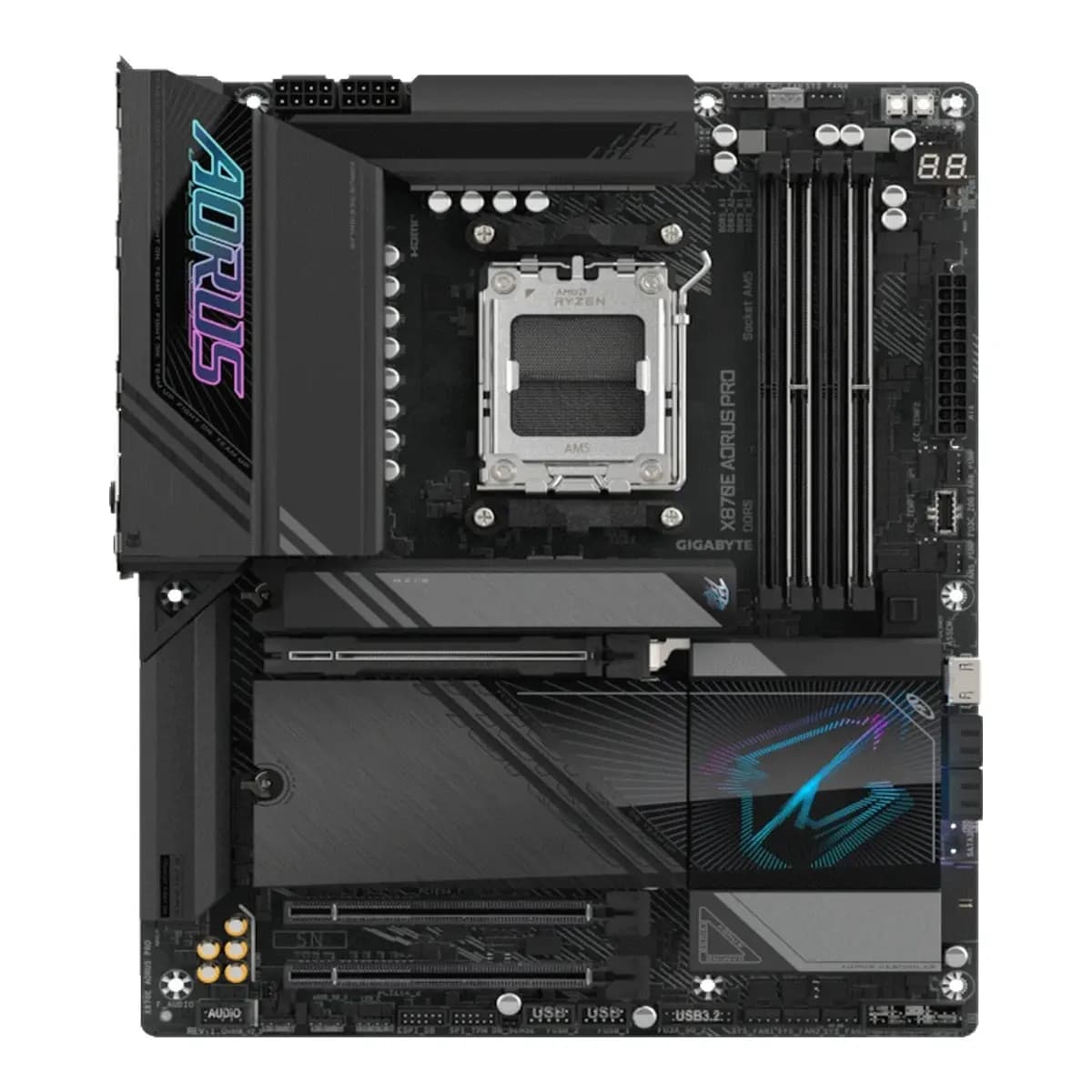 Gigabyte MB X870E AORUS PRO AM5, 4x DDR5, 4x M.2, 4xSATA 2x HDMI, 10x USB, ATX
