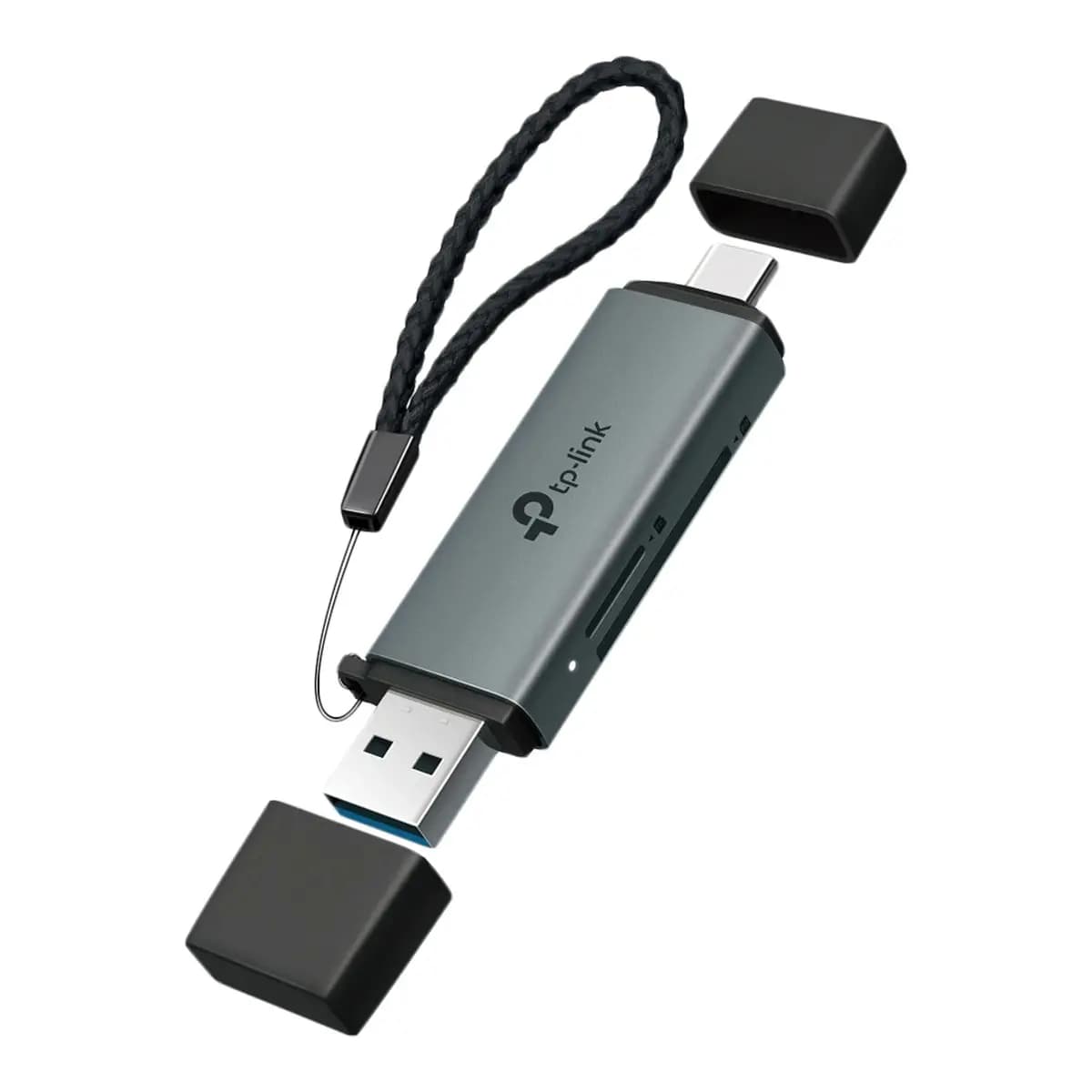 TP-LINK USB 3.0 Type-C&A to SD & microSD 3.0 Card Reader, Gray, USB 3.0 USB-C/USB-A