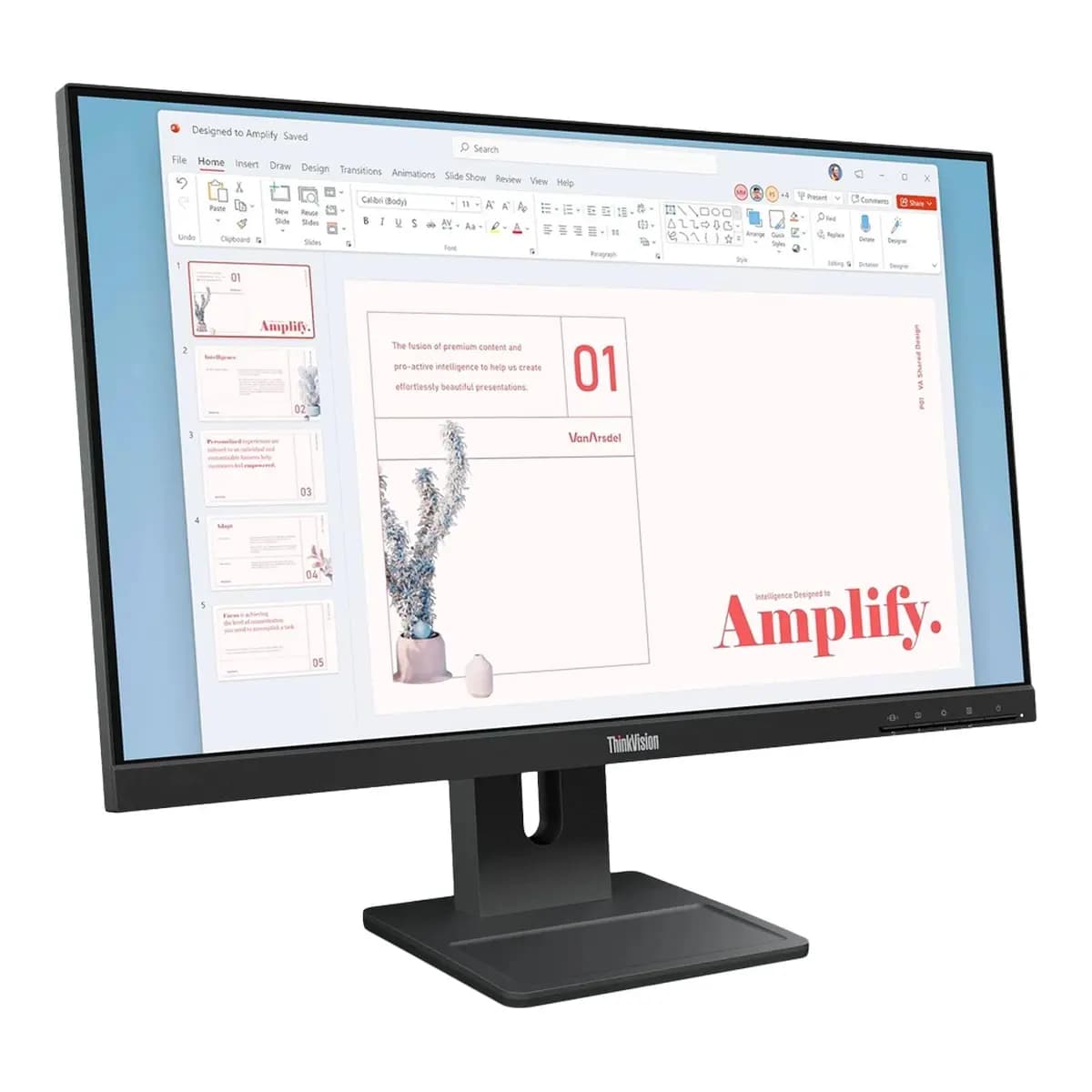 LENOVO Monitor ThinkVision E24-40 23.8" Full HD, IPS Panel, 100Hz, Ergonomski, HDMI, DP, VGA, Zvučnici