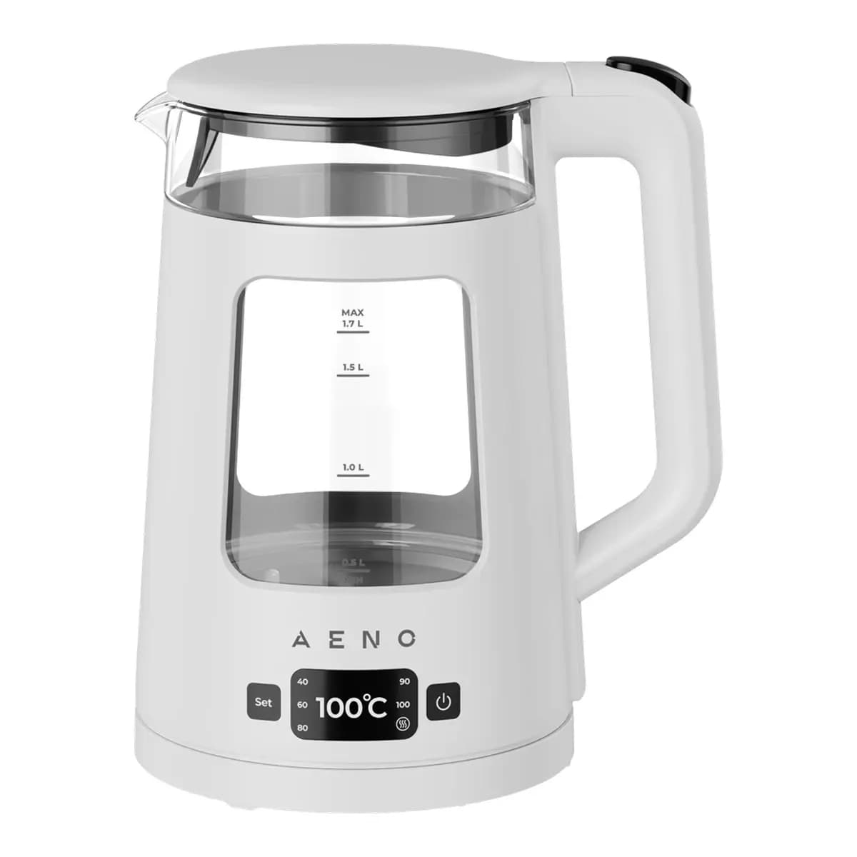 AENO Električno kuhalo EK6, 2L, 2200W, Strix tehnologija, Staklo, LED osvjetljenje