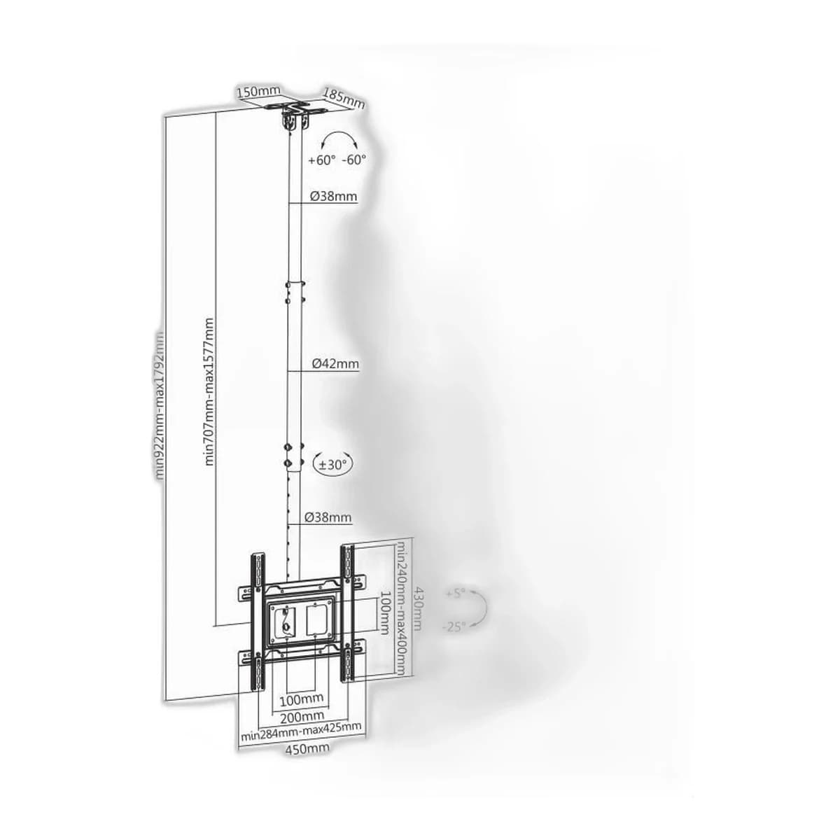 SBOX stalak CPLB-9441 (32-70"/50kg/400x400)