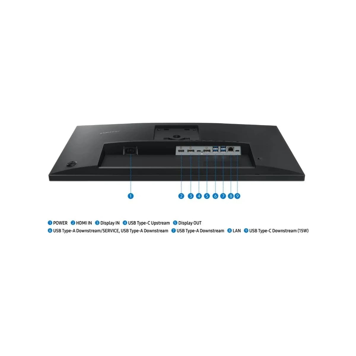 SAMSUNG Monitor S43UF 27" Full HD, IPS Panel, 100Hz, 5ms, USB-C 90W, HDMI, DP, LAN, Pivot, Ergonomski postolje