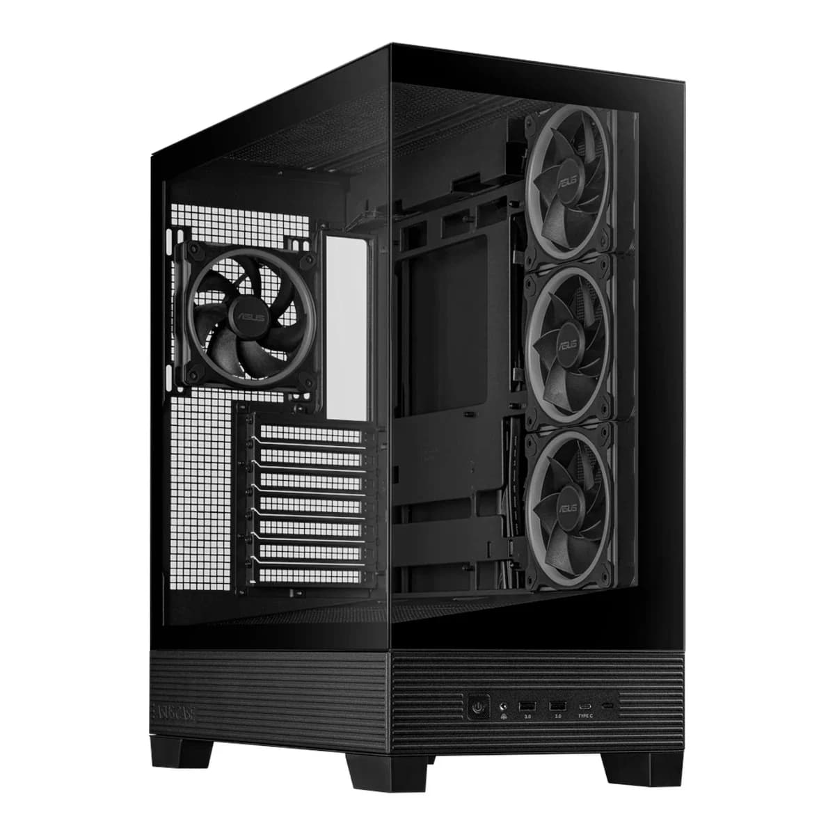 ASUS CASE A31 PLUS TG ARGB BLKMid-tower, ATX, 7 Expansion4x ARGB 120mm fans