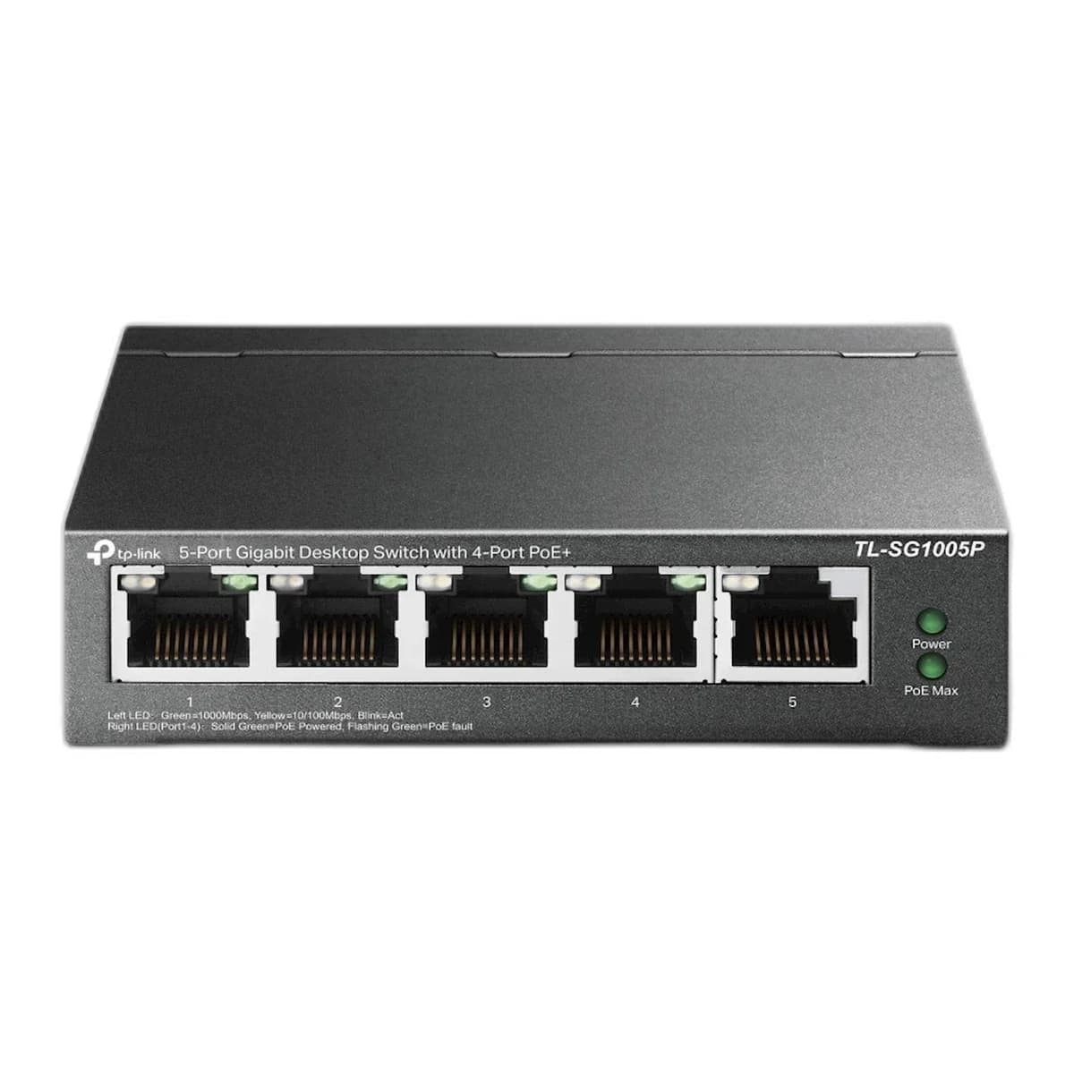 TP-LINK Switch Omada, 5-Port Gigabit, 4x PoE, Metalno kućište, Desktop
