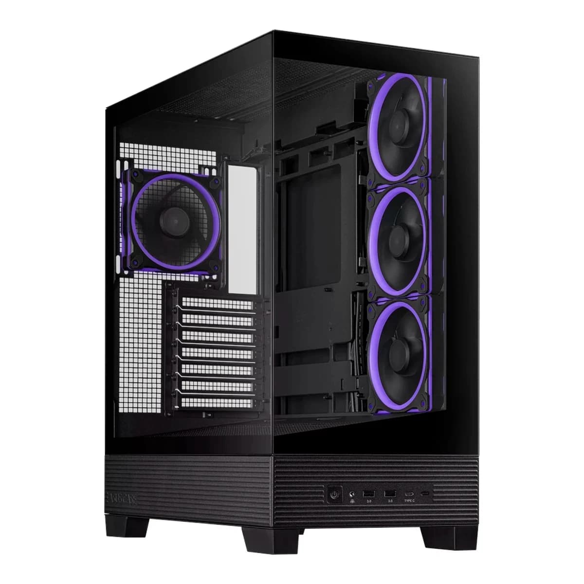 ASUS CASE A31 PLUS TG ARGB BLKMid-tower, ATX, 7 Expansion4x ARGB 120mm fans