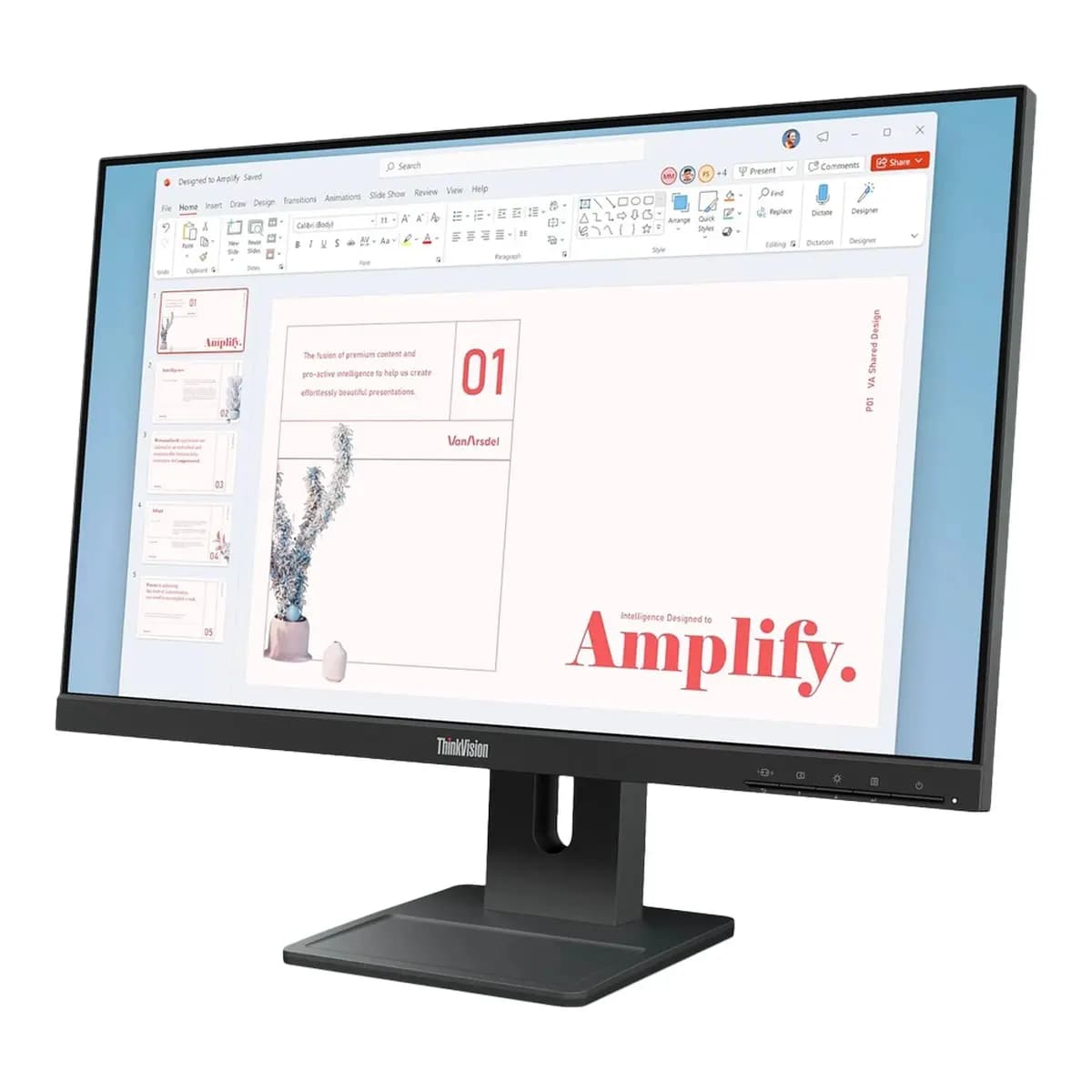 LENOVO Monitor ThinkVision E24-40 23.8" Full HD, IPS Panel, 100Hz, Ergonomski, HDMI, DP, VGA, Zvučnici