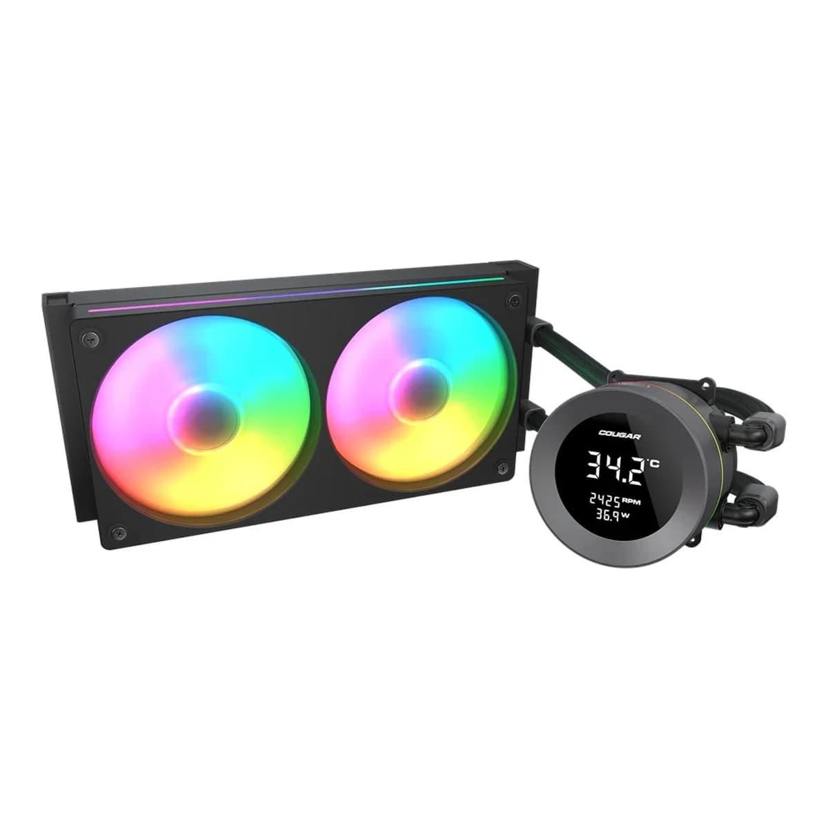 COUGAR Poseidon Vistek ARGB 240 AiO Liquid Watercooling - Black
