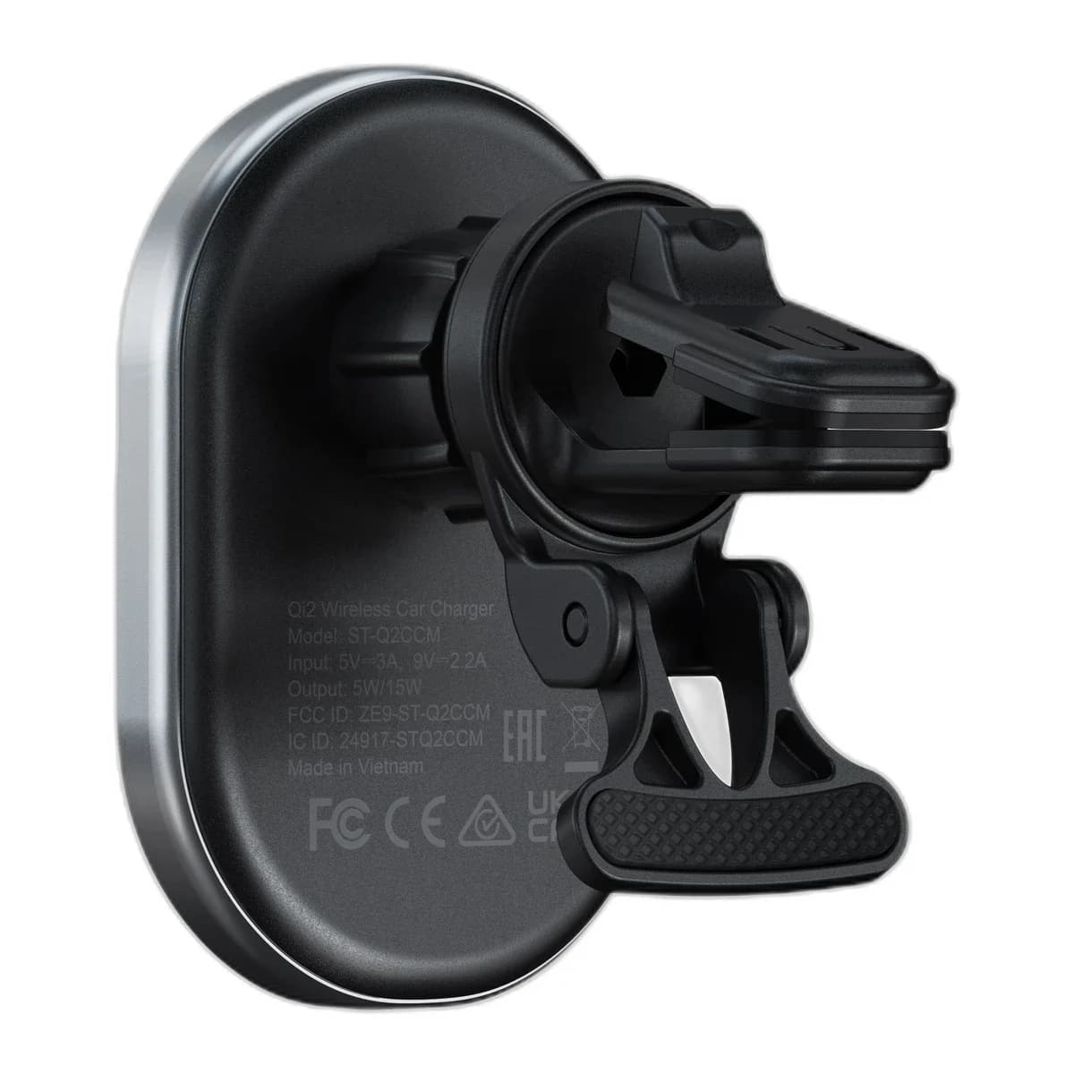 Satechi Qi2 Wireless Car Charger - Space Gray 15W MagSafe
