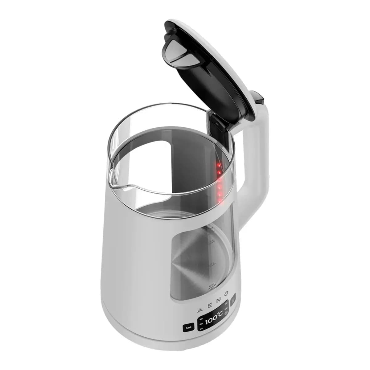 AENO Električno kuhalo EK6, 2L, 2200W, Strix tehnologija, Staklo, LED osvjetljenje