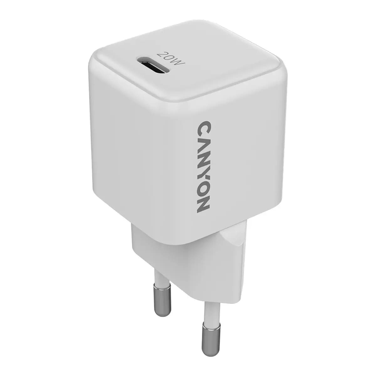 Canyon CU20C GaN Punjač 20W USB-C Power Delivery Bijeli