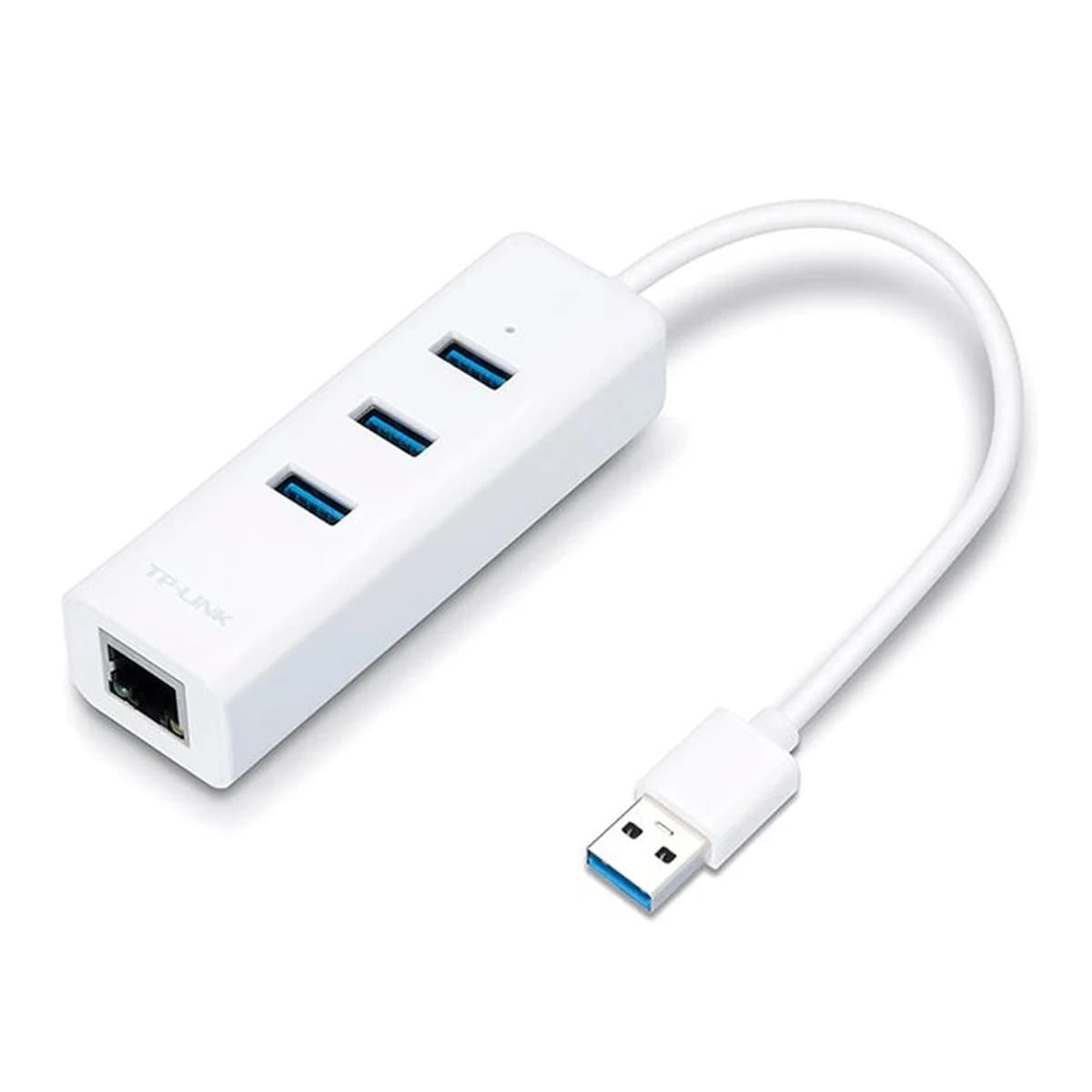 TP-LINK USB na Ethernet Adapter Gigabit UE330, 3-Port USB 3.0 Hub