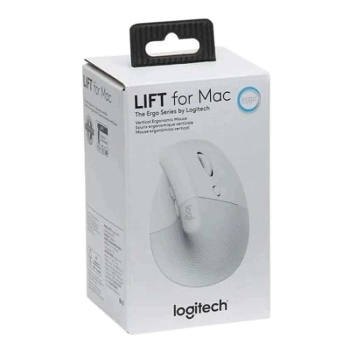 Logitech Miš Lift for Mac Wireless White Ergonomski