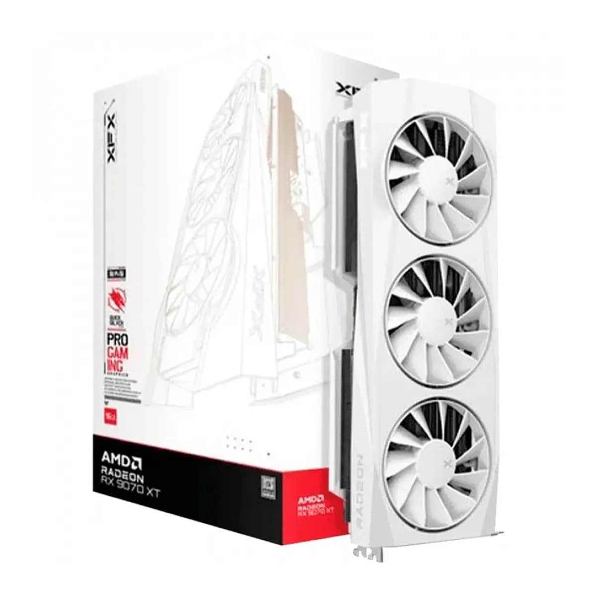 XFX Quicksilver AMD Radeon RX 9070XT White 16GB GDDR6