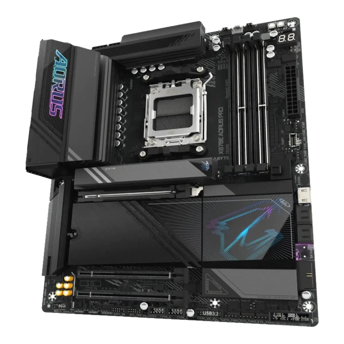 Gigabyte MB X870E AORUS PRO AM5, 4x DDR5, 4x M.2, 4xSATA 2x HDMI, 10x USB, ATX