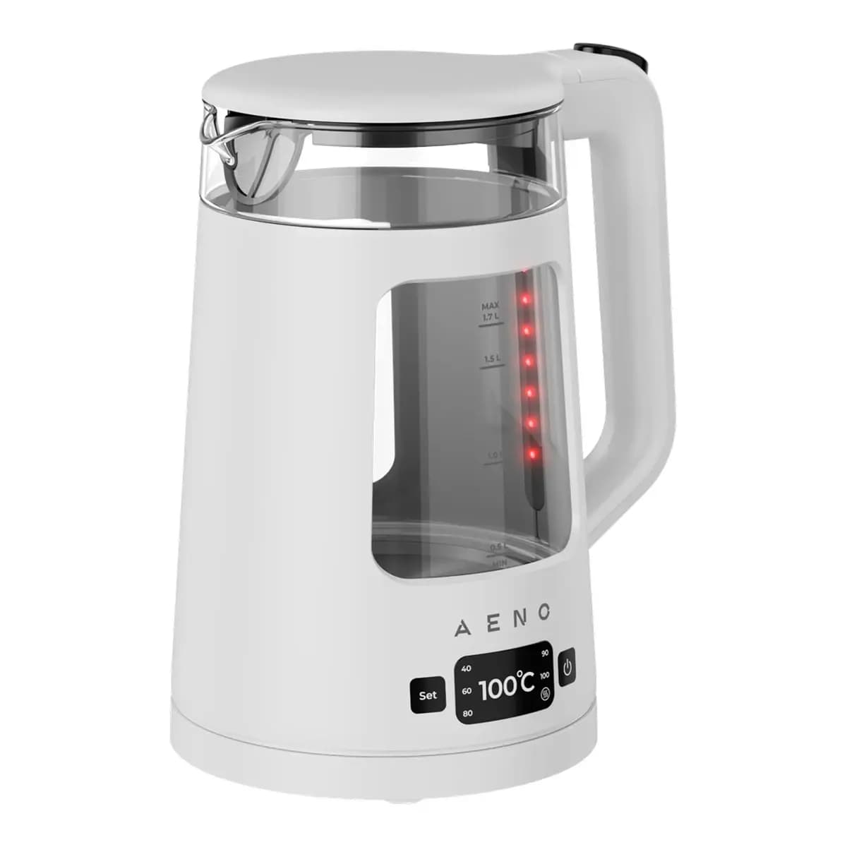 AENO Električno kuhalo EK6, 2L, 2200W, Strix tehnologija, Staklo, LED osvjetljenje