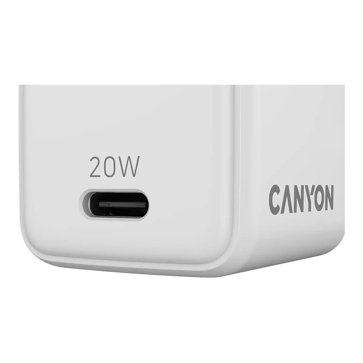Canyon CU20C GaN Punjač 20W USB-C Power Delivery Bijeli