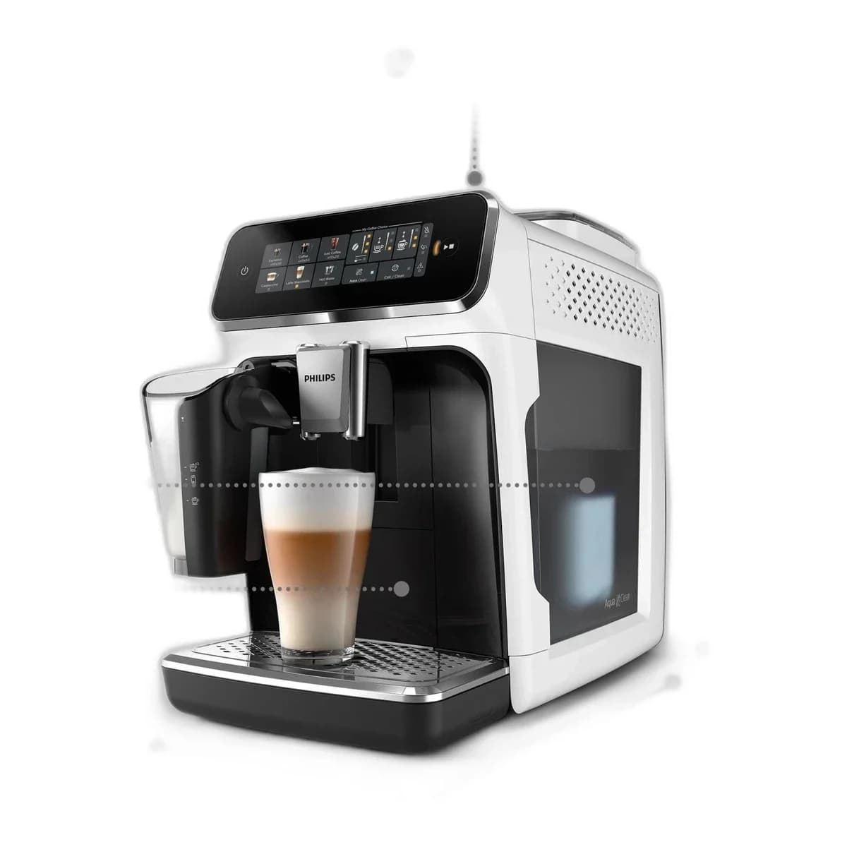 PHILIPS Aparat za kafu EP3343/50 LatteGo, 5 napitaka, SilentBrew, Keramički mlin, AquaClean filter