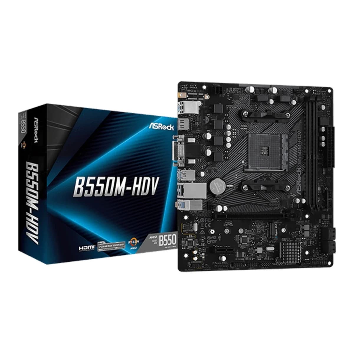 ASROCK MB B550M-HDVAMD B550;AM4;2xDDR4VGA,DVI,HDMI,1xM.2;micro ATX