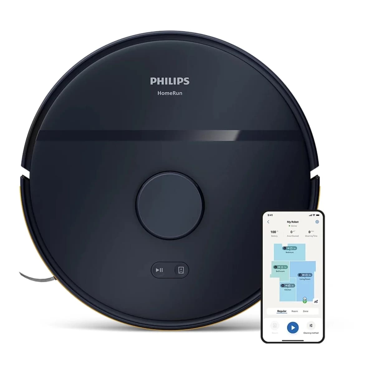 Philips XU200015 Robot Usisivač i Brisač 2700Pa Crni