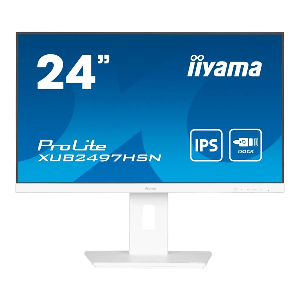 IIYAMA Monitor XUB2497HSN-W2 23.8" Full HD, IPS Panel, 100Hz, 1ms, USB-C 65W, RJ45, Pivot