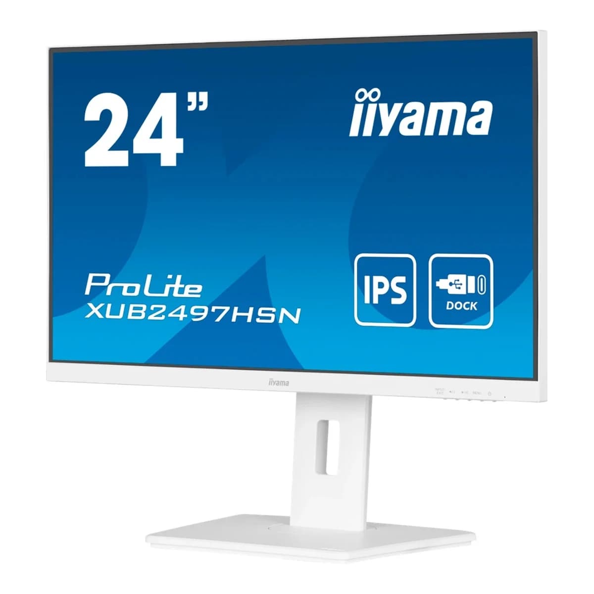 IIYAMA Monitor XUB2497HSN-W2 23.8" Full HD, IPS Panel, 100Hz, 1ms, USB-C 65W, RJ45, Pivot