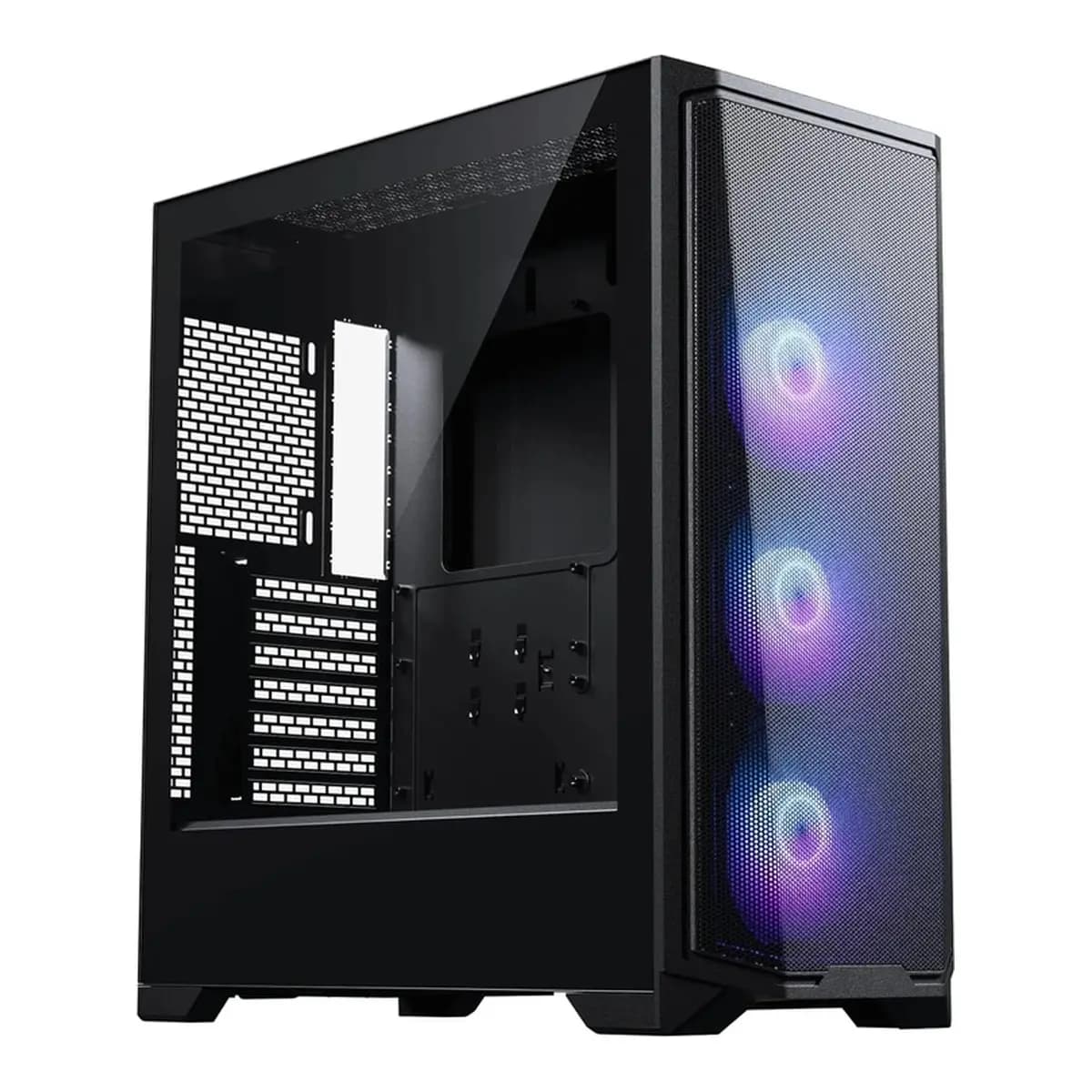 PHANTEKS Kuciste Eclipse G370A, Mid Tower ATX, Crno, 3x RGB Fans
