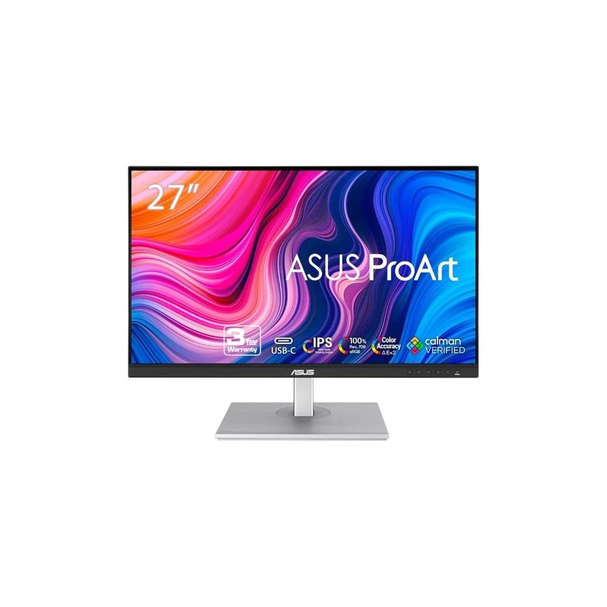 ASUS Monitor ProArt PA278CV 27" 2K 1440p, IPS Panel, 75Hz, 5ms, USB-C, DP, HDMI, Zvučnici, Pivot
