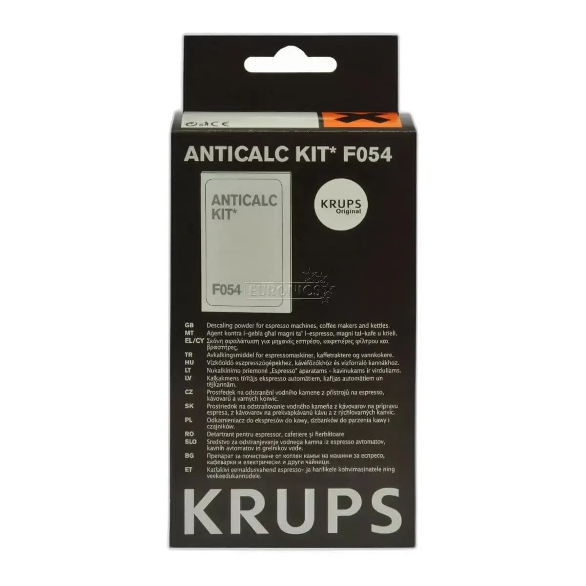 KRUPS Sredstvo za čišćenje F054001A, Za aparate za kafu, Prah protiv kamenca, 2 kesice u pakovanju