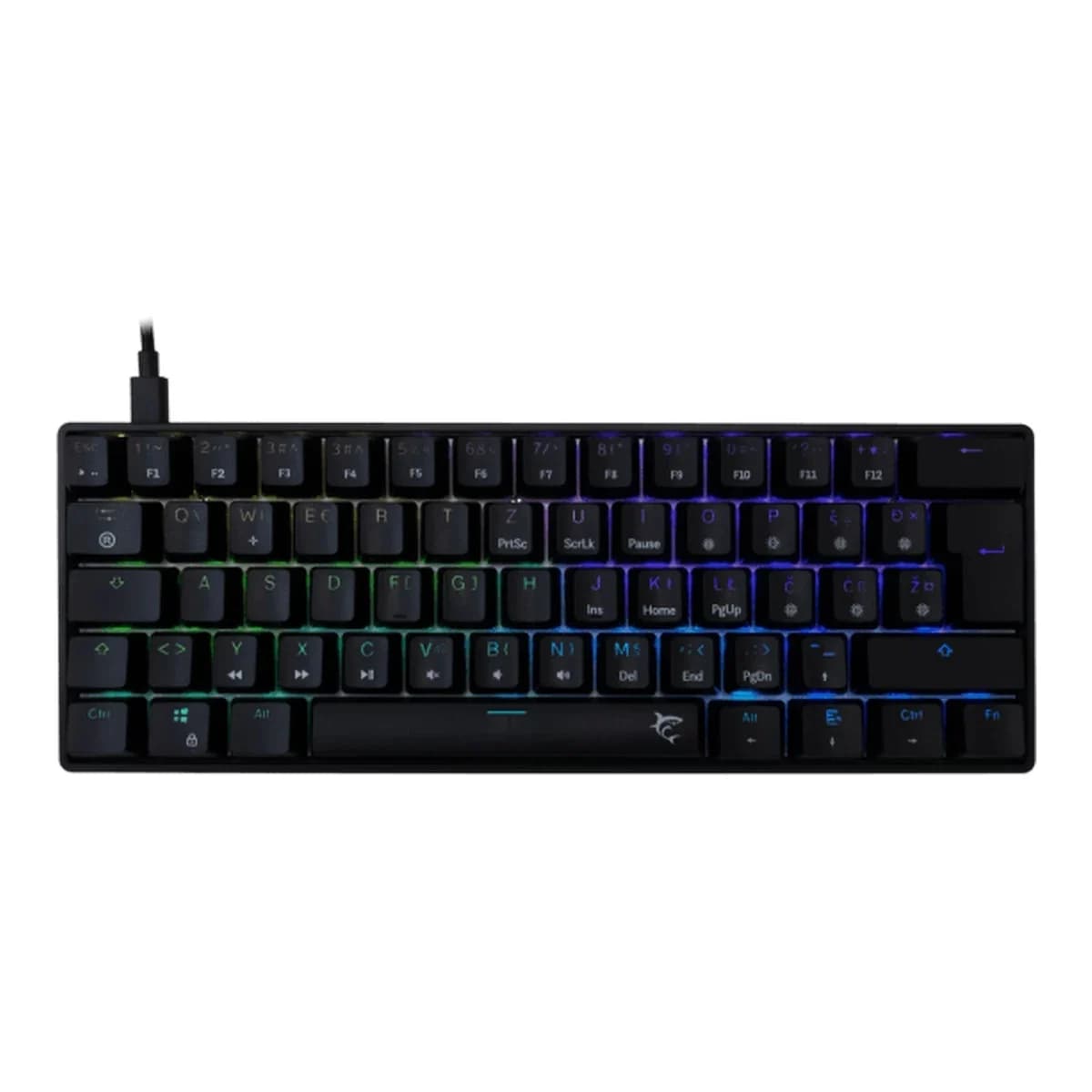 WHITE SHARK Tastatura Mehanicka SHINOBI-2, USB, Brown Switch, 60%, RGB Osvjetljenje