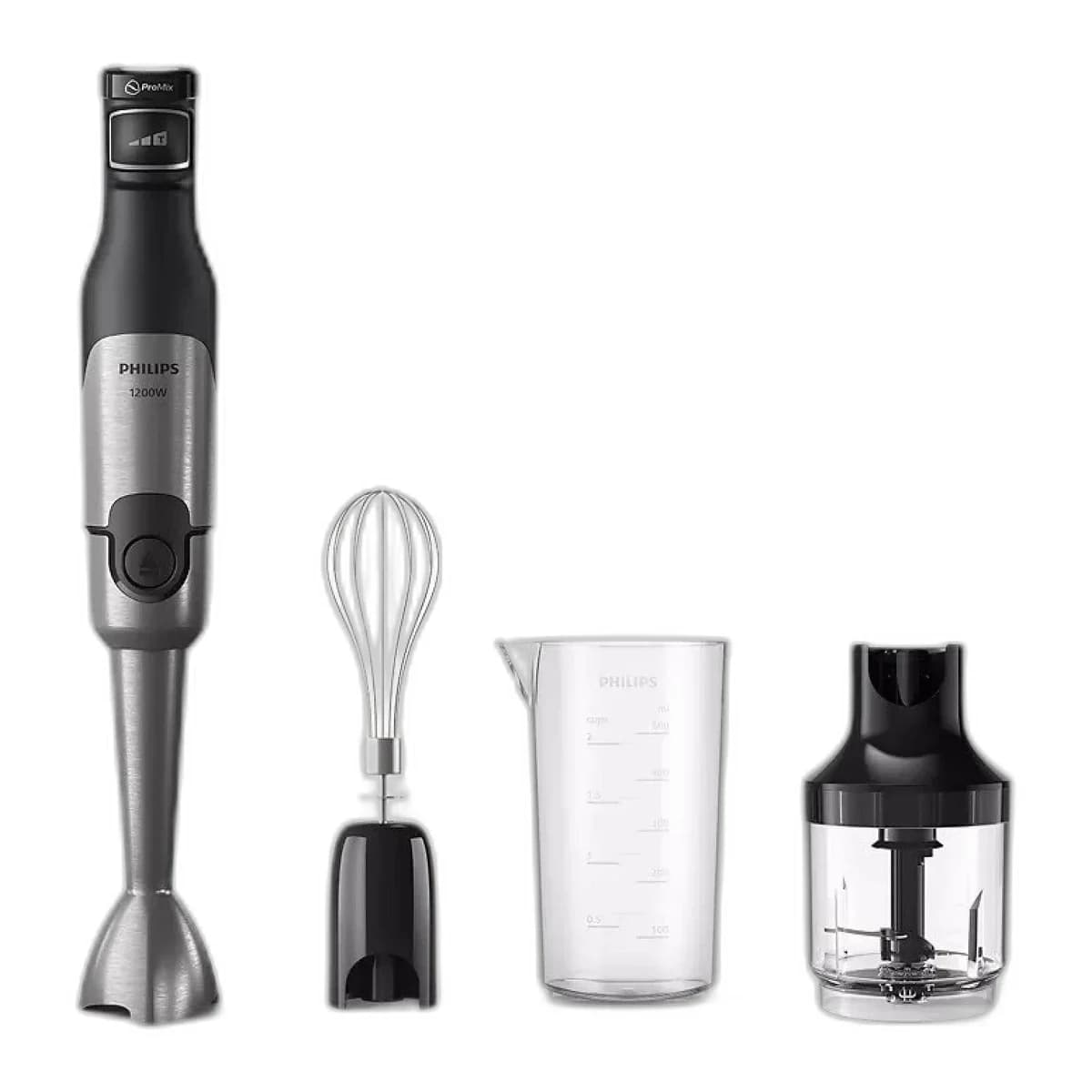PHILIPS Štapni mikser HR2683/00, Crna/Nehrđajući čelik, 1200W, SpeedTouch tehnologija, ProMix tehnologija