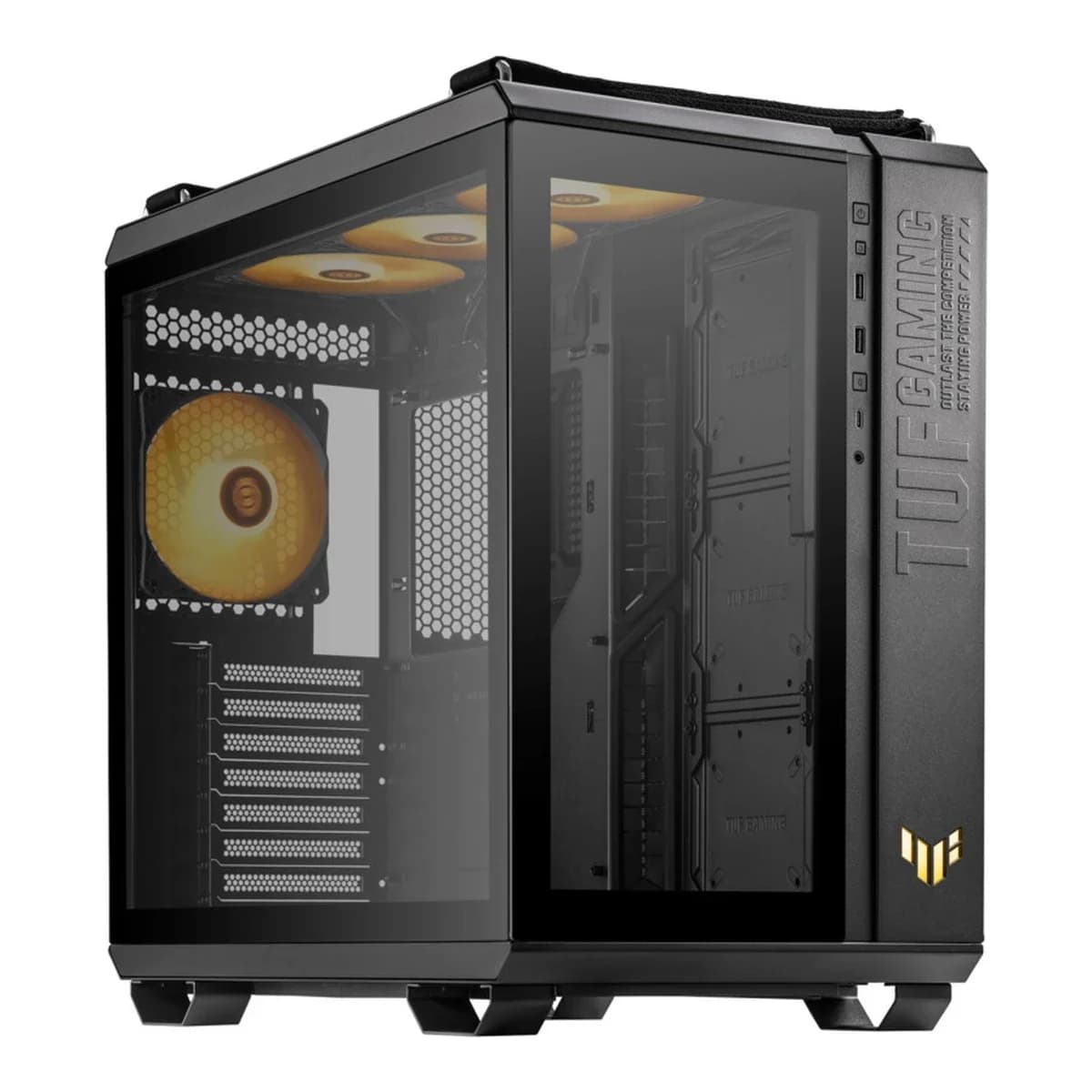 ASUS Kuciste TUF Gaming GT502 TG Plus, Mid Tower ATX, Crno, 4x ARGB 120mm, Kaljeno Staklo