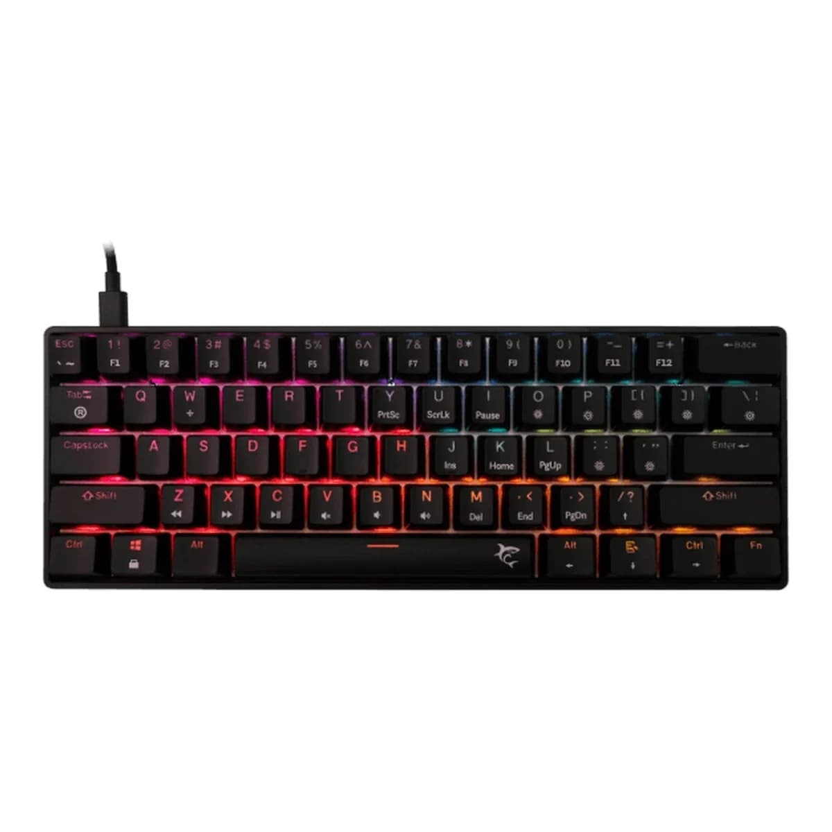White Shark TASTATURA GK-004111 SHINOBI-2 Crna - Mehanička/ US RED SW.