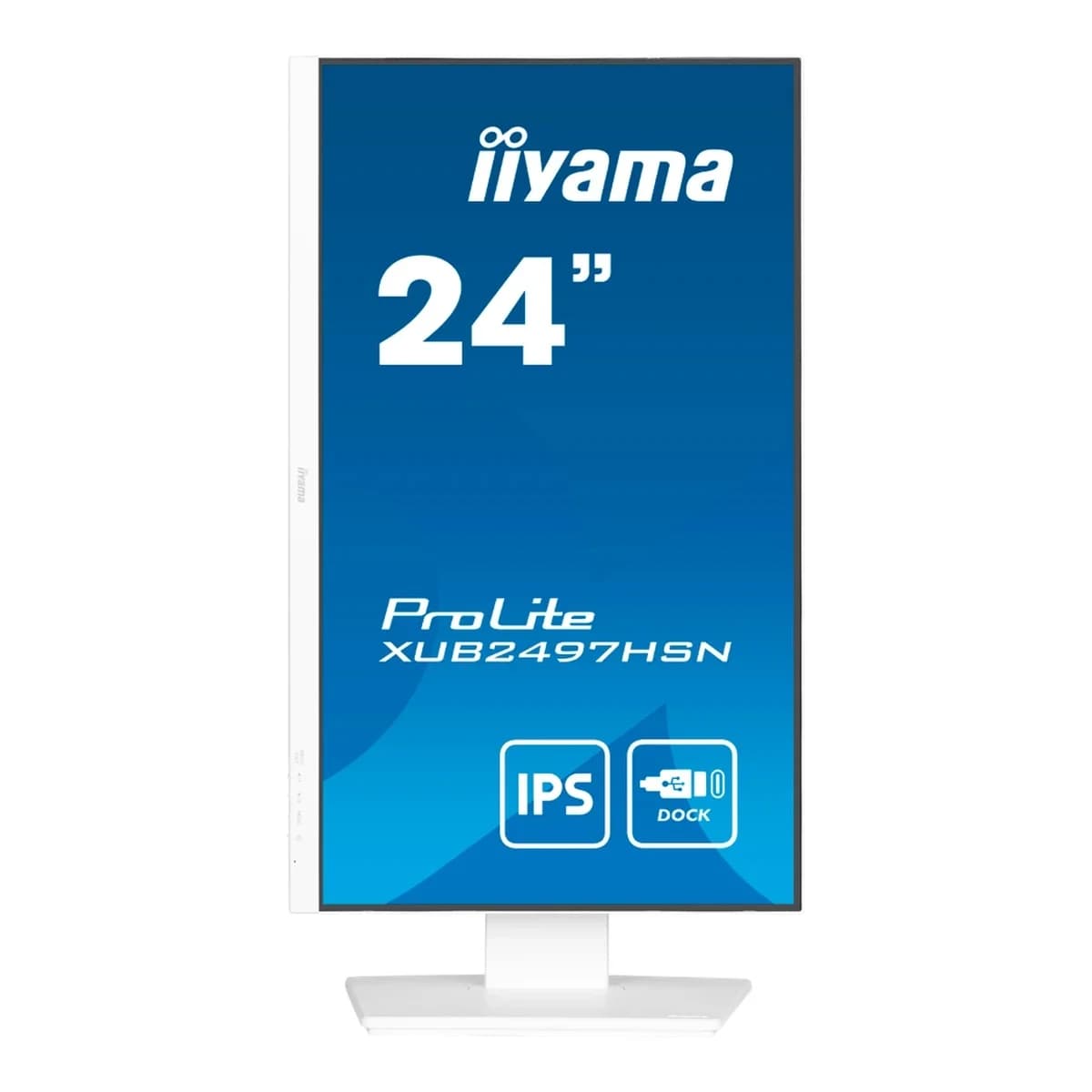 IIYAMA Monitor XUB2497HSN-W2 23.8" Full HD, IPS Panel, 100Hz, 1ms, USB-C 65W, RJ45, Pivot