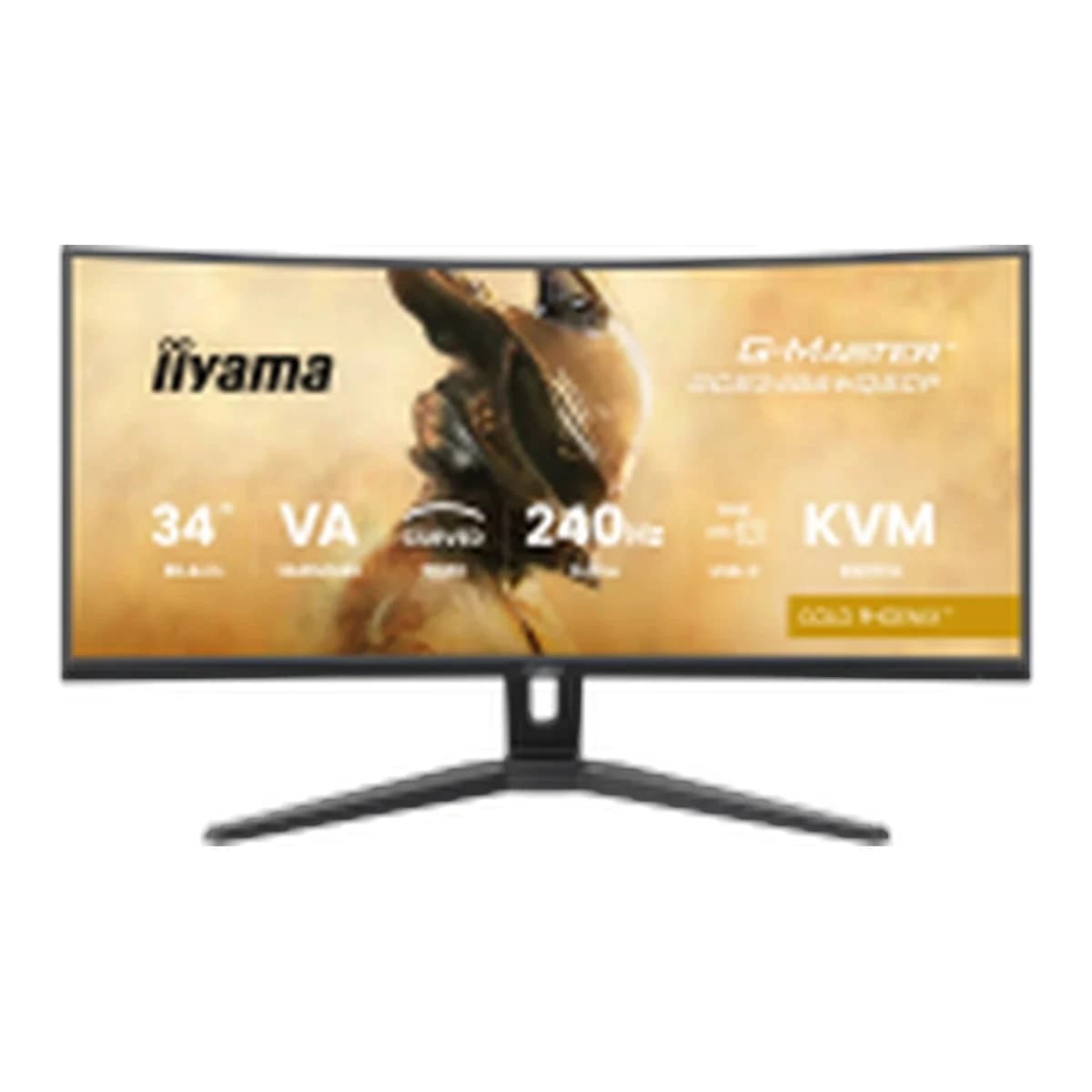 IIYAMA Monitor Gaming GCB3486WQSCP-B1 G-Master Gold Phoenix 34" UWQHD, VA Panel, 240Hz, 0.4ms, Zakrivljeni, USB-C Dock, HDR400, FreeSync Premium