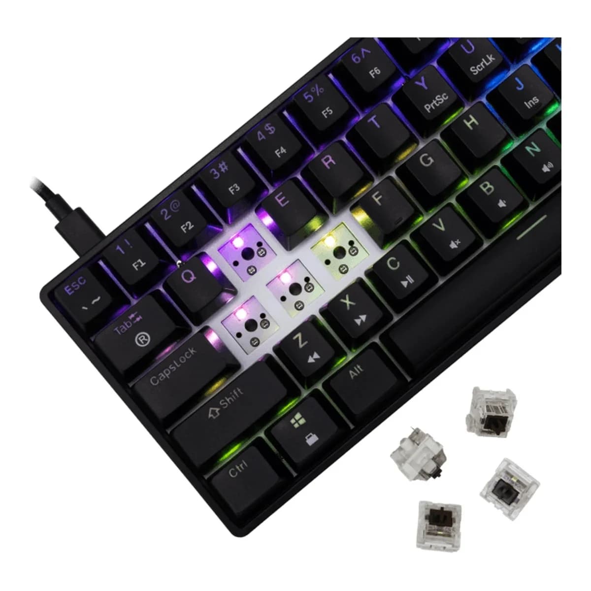 White Shark TASTATURA GK-004131 SHINOBI-2 Crna - Mehanicka / US- BROWN SW.