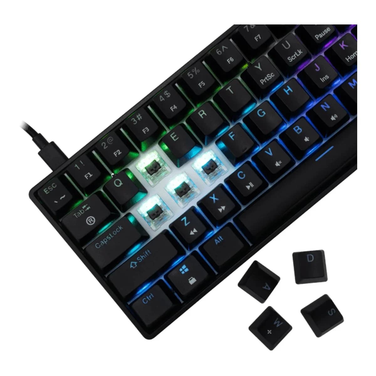 White Shark TASTATURA GK-004131 SHINOBI-2 Crna - Mehanicka / US- BROWN SW.