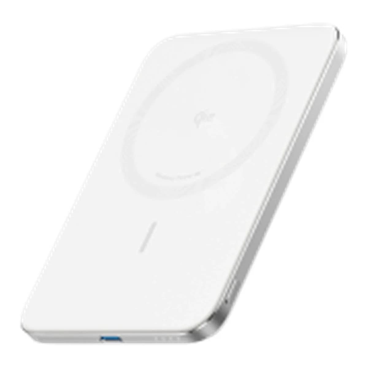 ANKER Power Bank Nano 5K Slim White, 5000 mAh, 15W Wireless Qi2, MagSafe Compatible, USB-C 20W