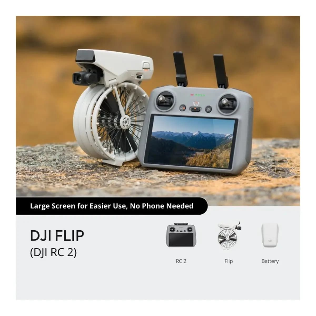 DJI Daljinski upravljač Flip (DJI RC 2) (GL), 24 mjeseca garancija