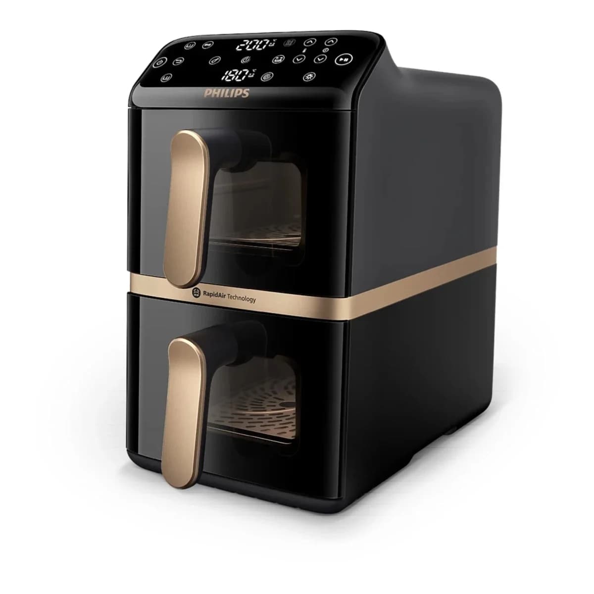 PHILIPS Friteza na vrući zrak NA462/70, Dual Basket, Vertikalna, Dvostruka košara