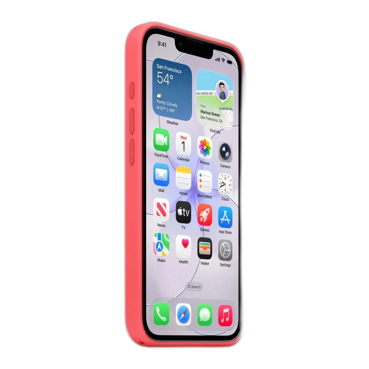 Apple iPhone 17e Silicone Case with MagSafe - Bright Guava