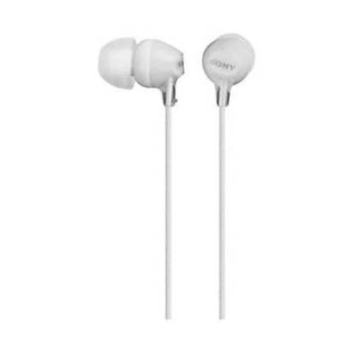 SONY Slušalice EX15 In-Ear, Žične 3.5mm, Mikrofon, Bijele