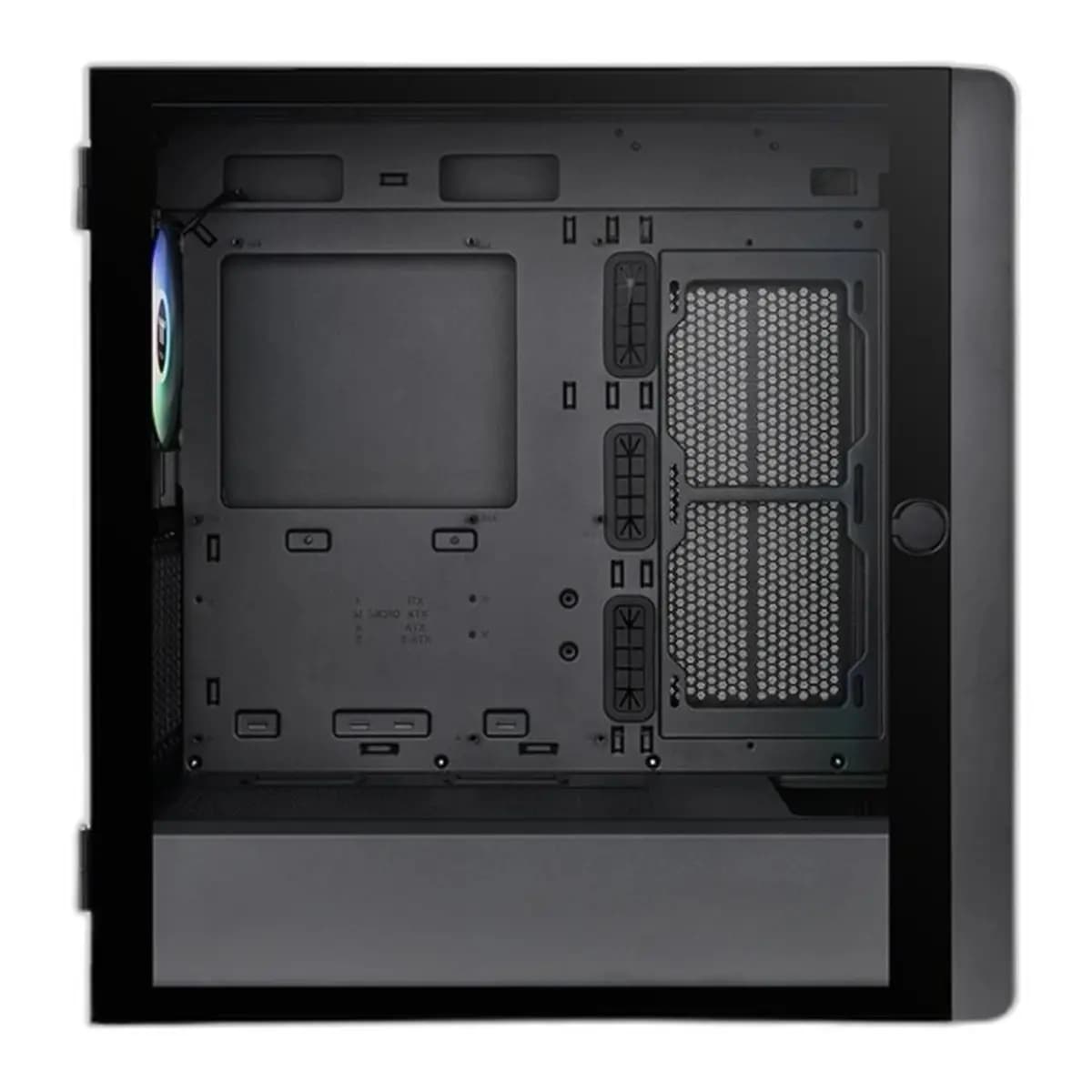 THERMALTAKE Kuciste S250 TG ARGB, Mid Tower, Crno, Mesh Front, 4x ARGB Fans, Tempered Glass
