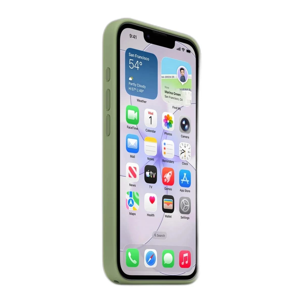 Apple iPhone 17e Silicone Case with MagSafe - Light Moss