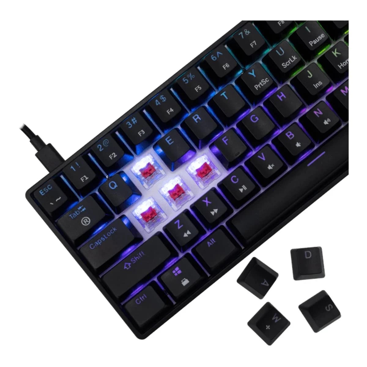 White Shark TASTATURA GK-004111 SHINOBI-2 Crna - Mehanička/ US RED SW.