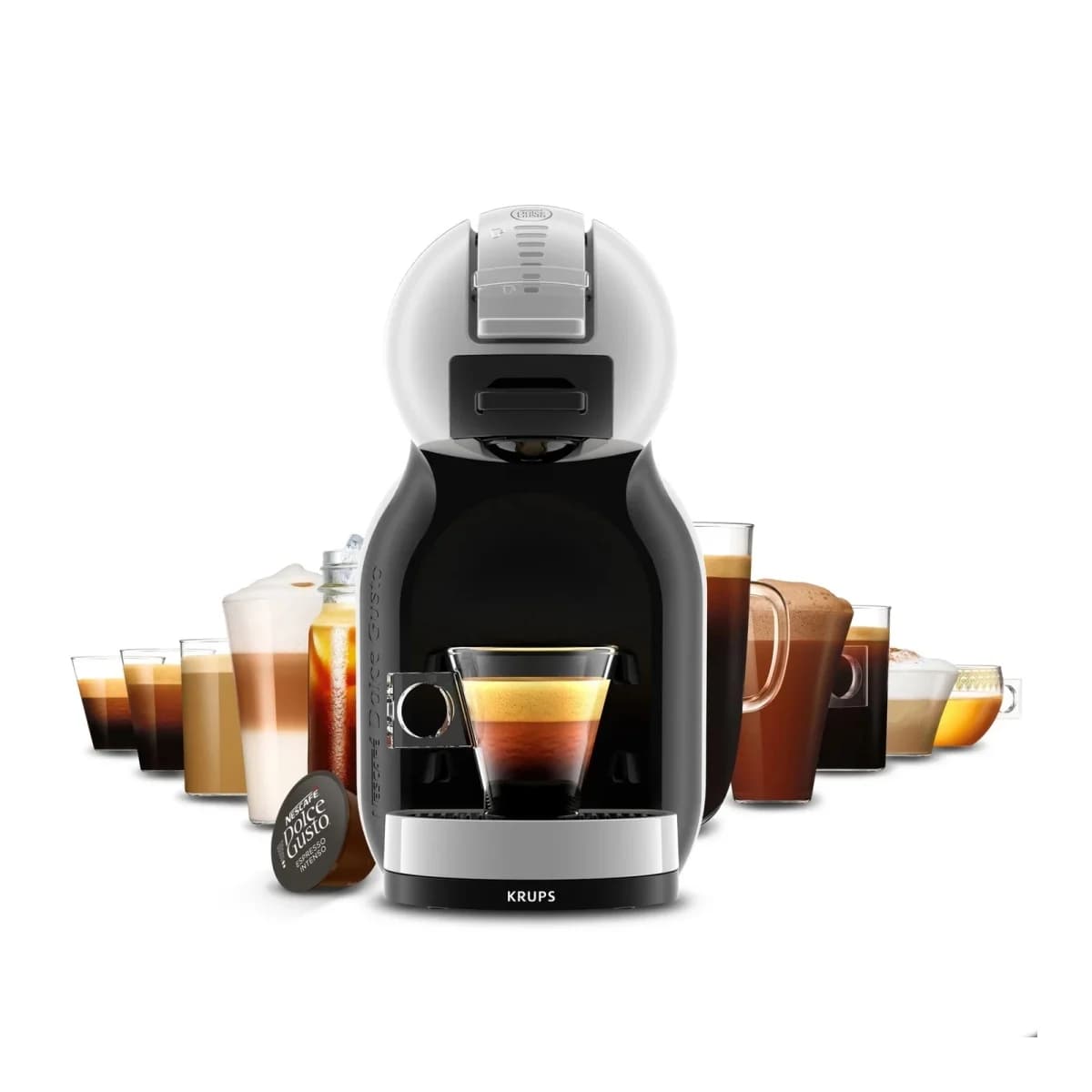 KRUPS Aparat za kafu KP123B10 Dolce Gusto, Crna/Nehrđajući čelik